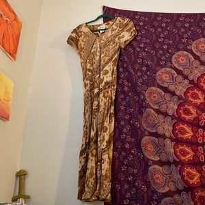 Vintage 90s spring midi dress